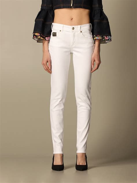 Women's Designer Versace White Jeans 